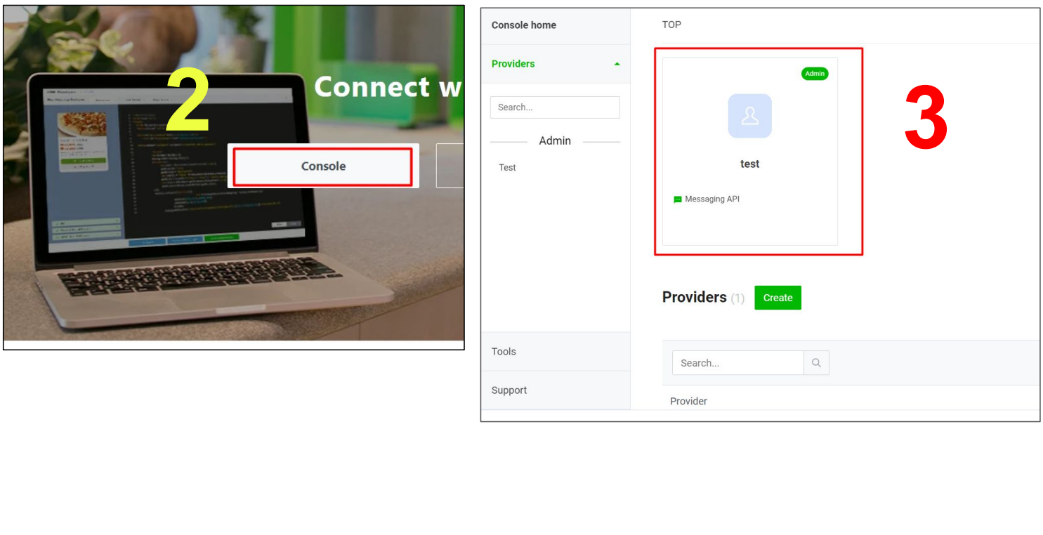 การให้สิทธิ Admin ของบัญชี Line OA และ Line Developer