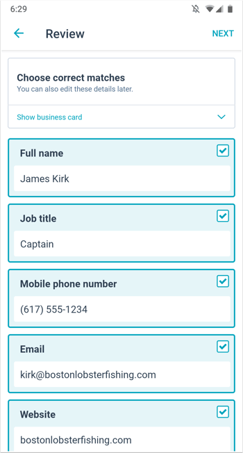 android-business-card-scanner