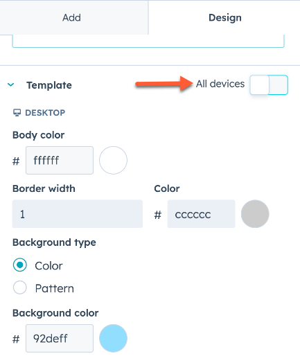 customize-desktop-and-mobile-appearance-for-template