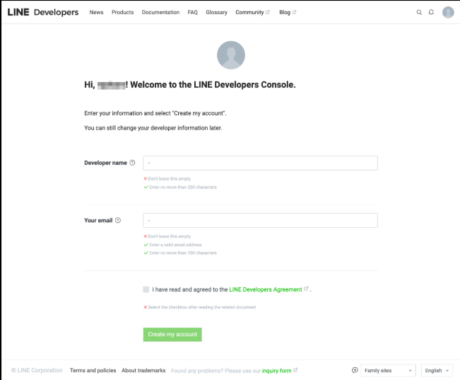 วิธีการสมัครใช้งาน LINE Developer