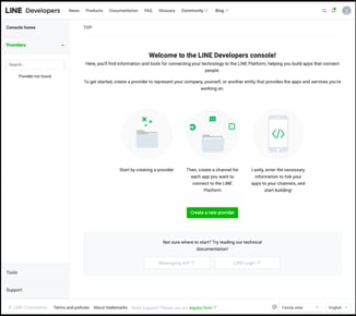 วิธีการสมัครใช้งาน LINE Developer