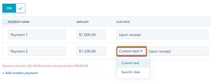 payment-schedule-set-specific-date