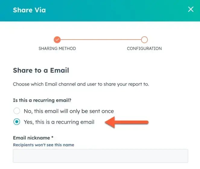 recurring-email-option