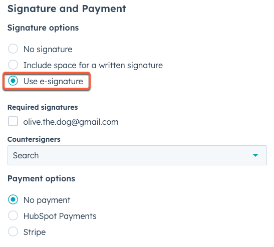 use-e-signature-option