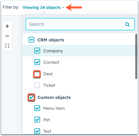 object-select-data-model