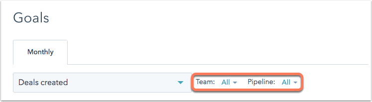 goals-team-and-pipeline-filters